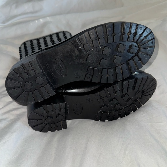 däv, women’s black rain boots, size 7 - Picture 6 of 6